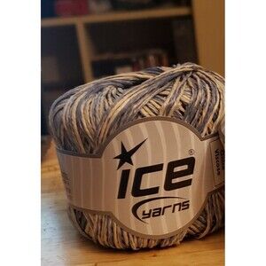 100% Viscose summer yarn blue,cream.1 sk